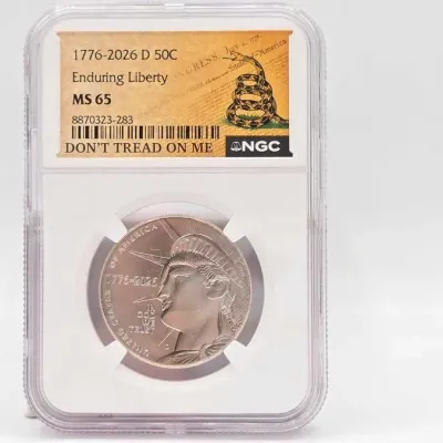 1610 graded 2026 d 250th anniversary enduring liberty half dollar