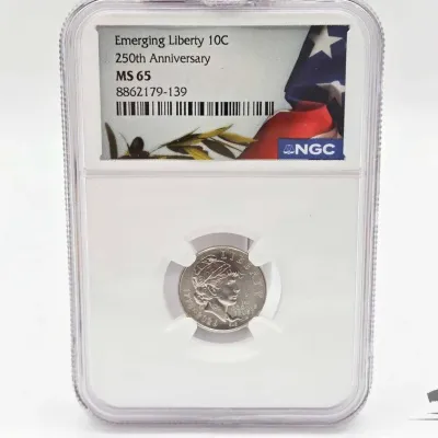1623 graded 2026 250th anniversary emerging liberty dime