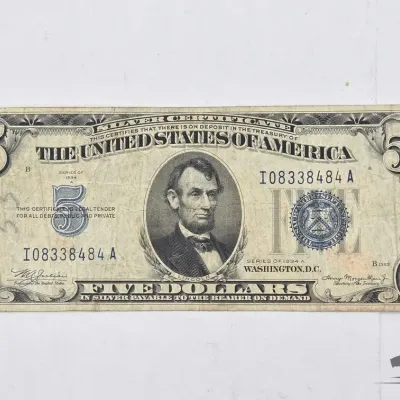 1524 1934 5 silver certificate
