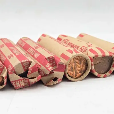 1632 6 rolls of lincoln pennies