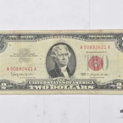 1522 1963 red seal 2 bill