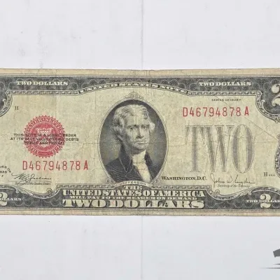 1508 1928 red seal 2 bill