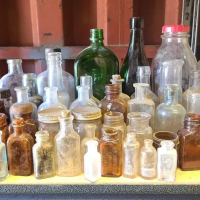 6028 vintage bottle collection
