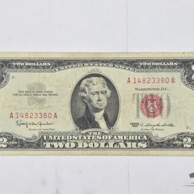 1514 1963 red seal 2 bill