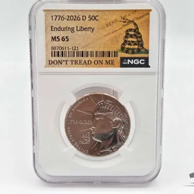 1609 graded 2026 d 250th anniversary enduring liberty half dollar