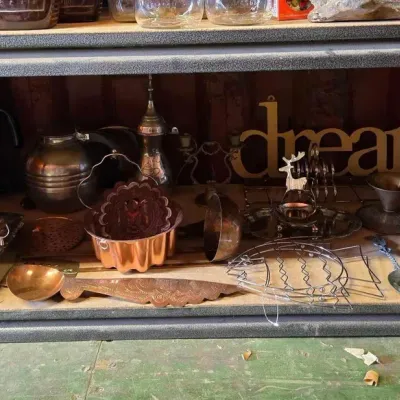 6052 copper and brass kitchenware