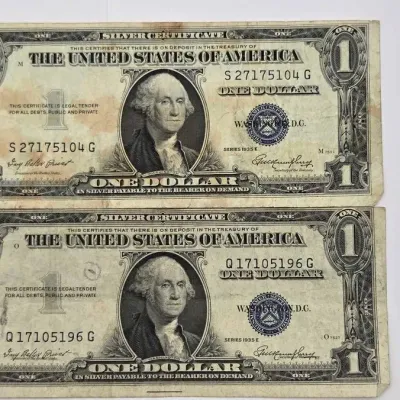 1500 2 1935 1 silver certificates