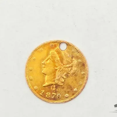 Sale Photo Thumbnail #22: 41 1870 california 14 dollar fractional gold