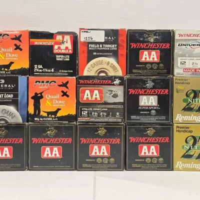 Sale Photo Thumbnail #130: 1256 20 boxes of 12 gauge ammunition