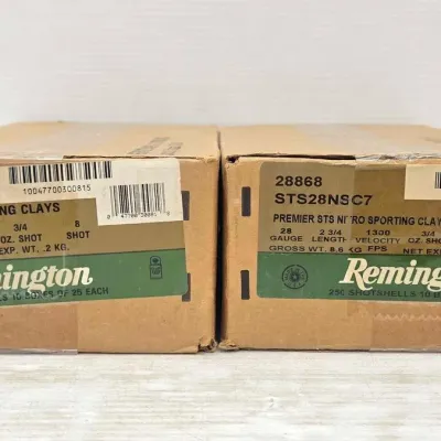 Sale Photo Thumbnail #141: 1282 2 sealed large boxes of 28 gauge ammunition
