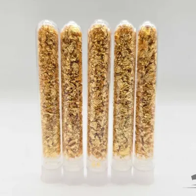 Sale Photo Thumbnail #18: 36 24kt gold flakes