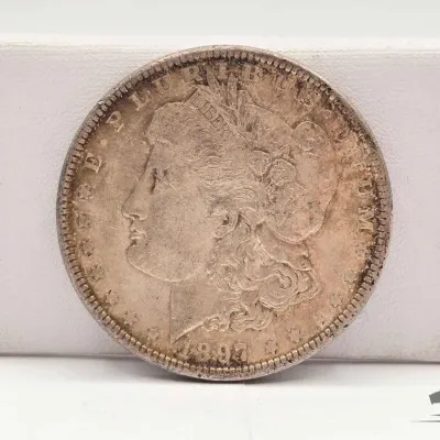 Sale Photo Thumbnail #31: 50 1897 morgan silver dollar