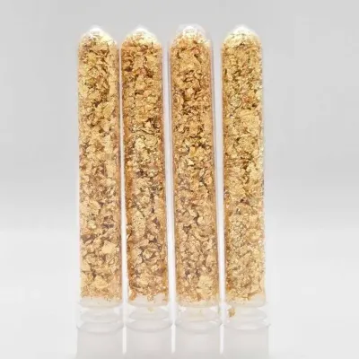 Sale Photo Thumbnail #16: 34 24kt gold flakes