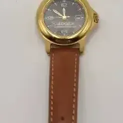 Vintage Audiovox Communications Corp Wristwatch | Japan Movement | Gold Tone Case & Leather Strap