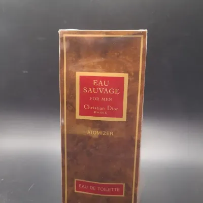1979 Christian Dior Eau Sauvage 112ml EDT Atomiseur Spray Formula Burl Box