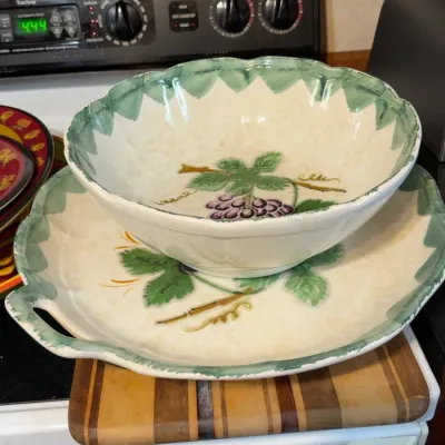 Sale Photo Thumbnail #365: Large serving bowl and platter