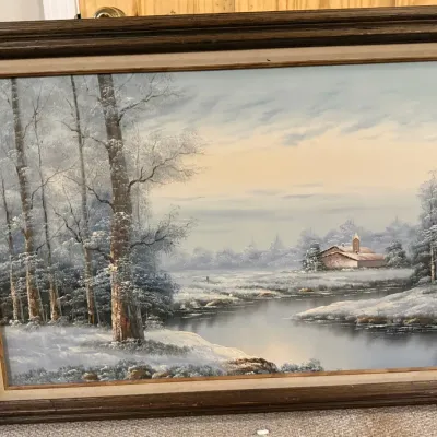 Sale Photo Thumbnail #193: Large wall painting