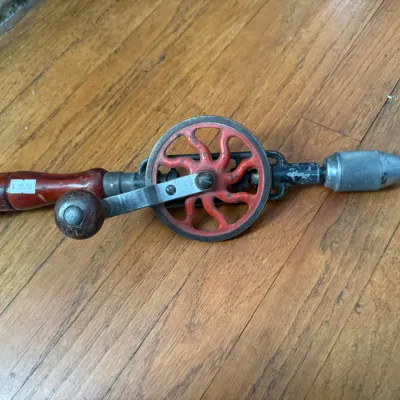 Sale Photo Thumbnail #167: Vintage hand-crank drill