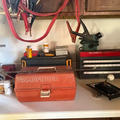 Sale Photo Thumbnail #258: Various tools and toolboxes