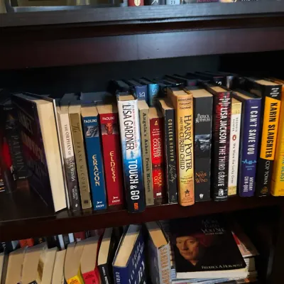 Sale Photo Thumbnail #221: Paperback and hardcover books