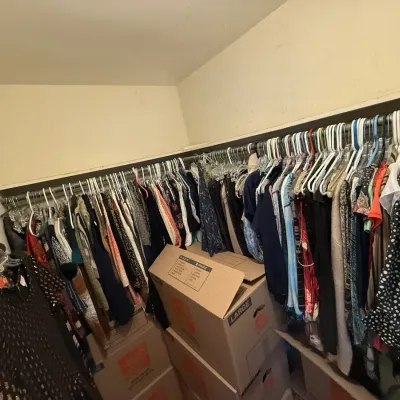 Sale Photo Thumbnail #205: Women's clothing, size medium. Professional work clothing, casual, and more. Purses, boots, shoes, etc.