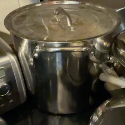 Sale Photo Thumbnail #84: Large stainless pot