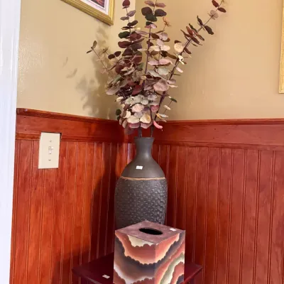Sale Photo Thumbnail #208: Faux plant decor with tissue paper cover