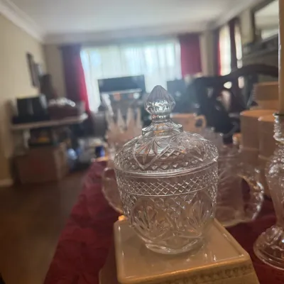 Sale Photo Thumbnail #122: Decorative, vintage glassware
