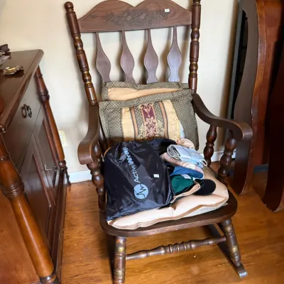 Sale Photo Thumbnail #202: Vintage wooden rocking chair