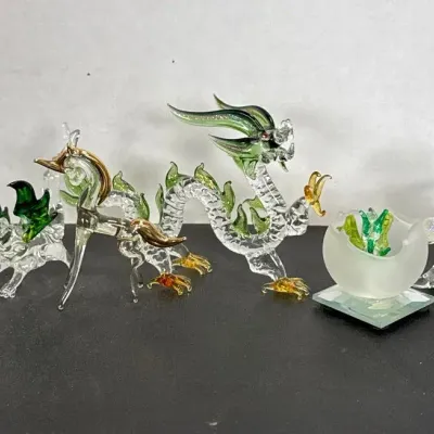 Delicate Glass Mythical Creatures