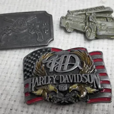 Harley Davidson, MP & Fire Truck Belt Buckles
