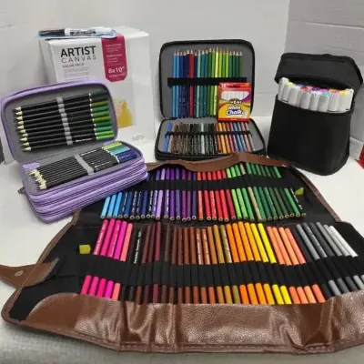Everyday Essentials, Castle Art, Kalour Colored Pencils & Spreey  Alcohol Markers
