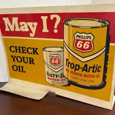Vintage Phillips 66 Oil And Tire Advertisement 
