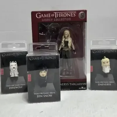 Game Of Thrones 16GB Flash Drives & Daenerys Targaryen Figurine 