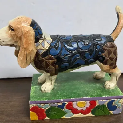 Jim Shore "Jethro" Bassett Dog Figurine 