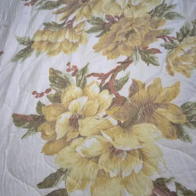 Yellow Rose Quilted Blanket
