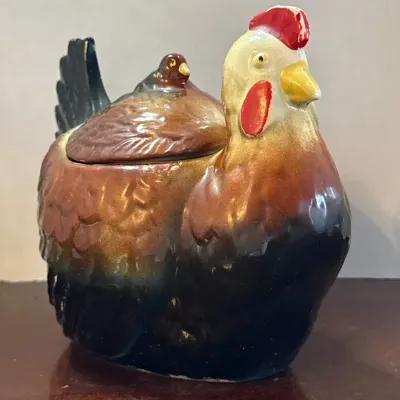 Vintage Rooster Cookie Jar