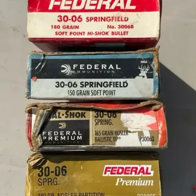 Assorted 30-06 A.M.M.O Full Boxes