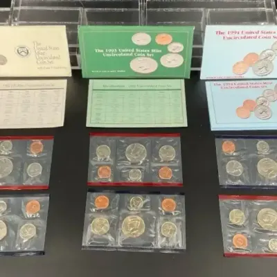 Uncirculated Coin Sets 1992-1994 