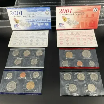 Uncirculated Coin Sets 2001 Philadelphia & Denver