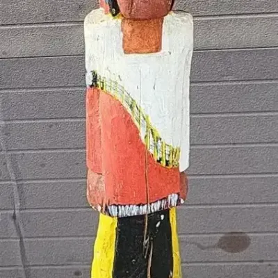 Vintage Cigar Shop Folk Art Sculpture (WH)