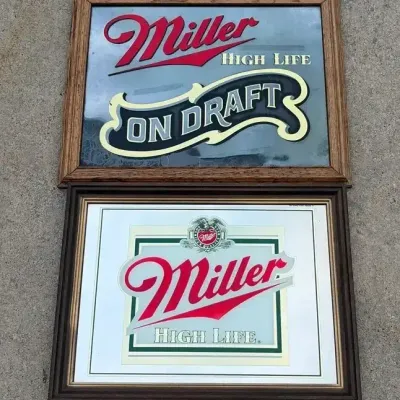 Beer Mirror Signs Lot #1 (WH15)