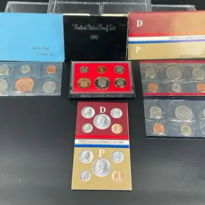 Uncirculated Proof Coin Sets 1982-1984