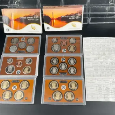 Coin Proof Sets 2013 and 2015