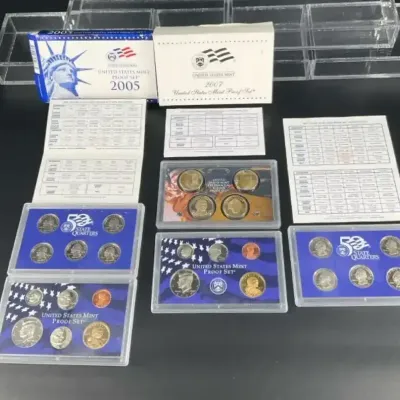 Coin Proof Sets 2005 and 2007