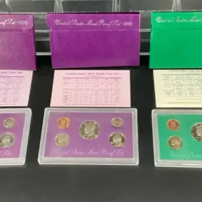 Coin Proof Sets 1990, 1992 & 1995