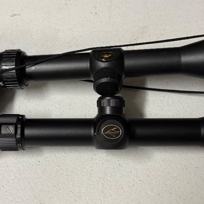 Sale Photo Thumbnail #7: Two Redhead matte black rifle scopes, including a 3.5-10x50 and an Epic 3-9x40, in good used condition.