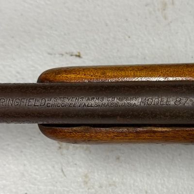 Sale Photo Thumbnail #16: Vintage Springfield J. Stevens Arms Company Model 87 rifle 