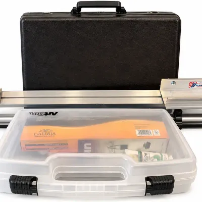 Artist Supply Lot – Paints, Portable Easel, Carrying Case & Art Accessories