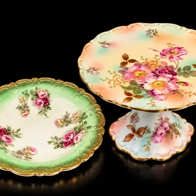 Vintage Foley Ware J. Kenton Fenton & Schumann Arzberg Floral Porcelain Lot